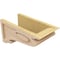 Ekena Millwork 8"W x 16"D x 8"H Wide Scroll Rough Cedar Woodgrain TimberThane Corbel, Primed Tan CORUR08X16X08SCRRCPR - alternate 3